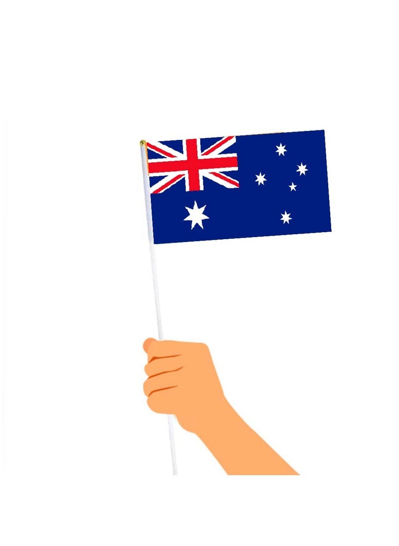 Generic - Australia Cricket Sports Fans Combo Pack - Pack of 3 - Drawstring Bag, Hand Flag and Cap - Australia Cricket Enthusiasts Combo Pack - Ideal for Cricket Matches and Events - Image 1