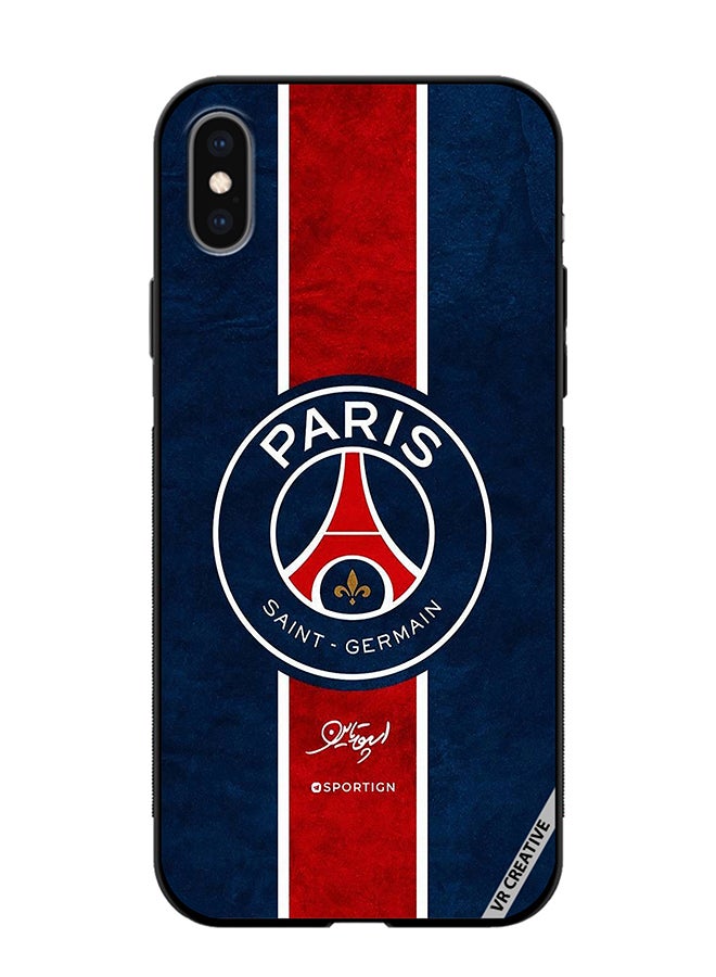 VR CREATIVE Protective Case Cover For Apple iPhone X/XS Paris Saint Germain Design  Multicolour - Image 1