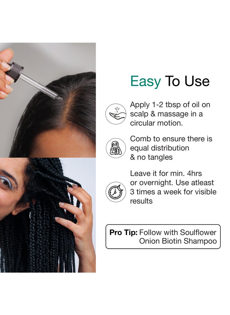 Soulflower Pure Argan Hair Oil Serum For Frizzy Hair, Damaged, Dry Hair, 100% Natural, Cold Pressed, Organic Extracted From Argan Seeds, For Men And Women, Moisturize Skin  - Image 3