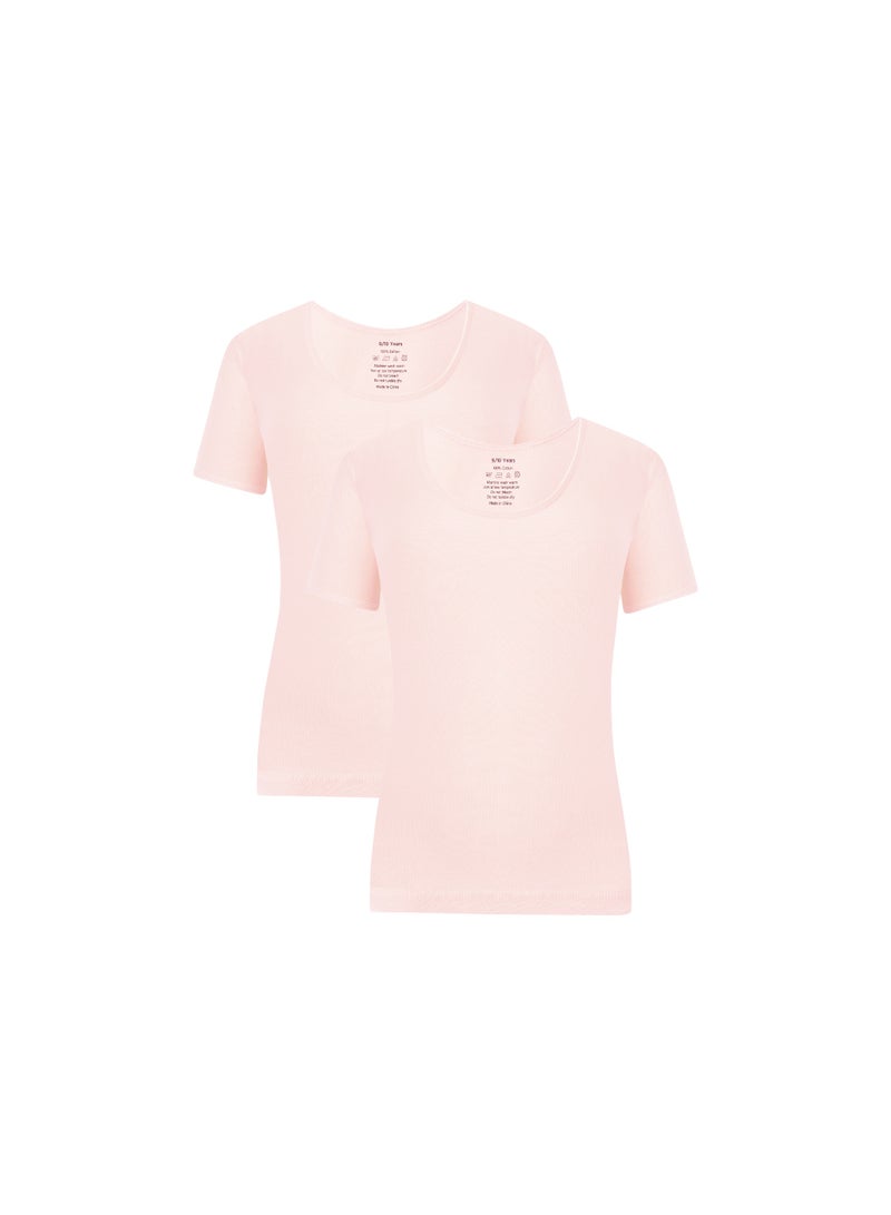 Mariposa Girls Undershirts Color  2 Pack - Image 1