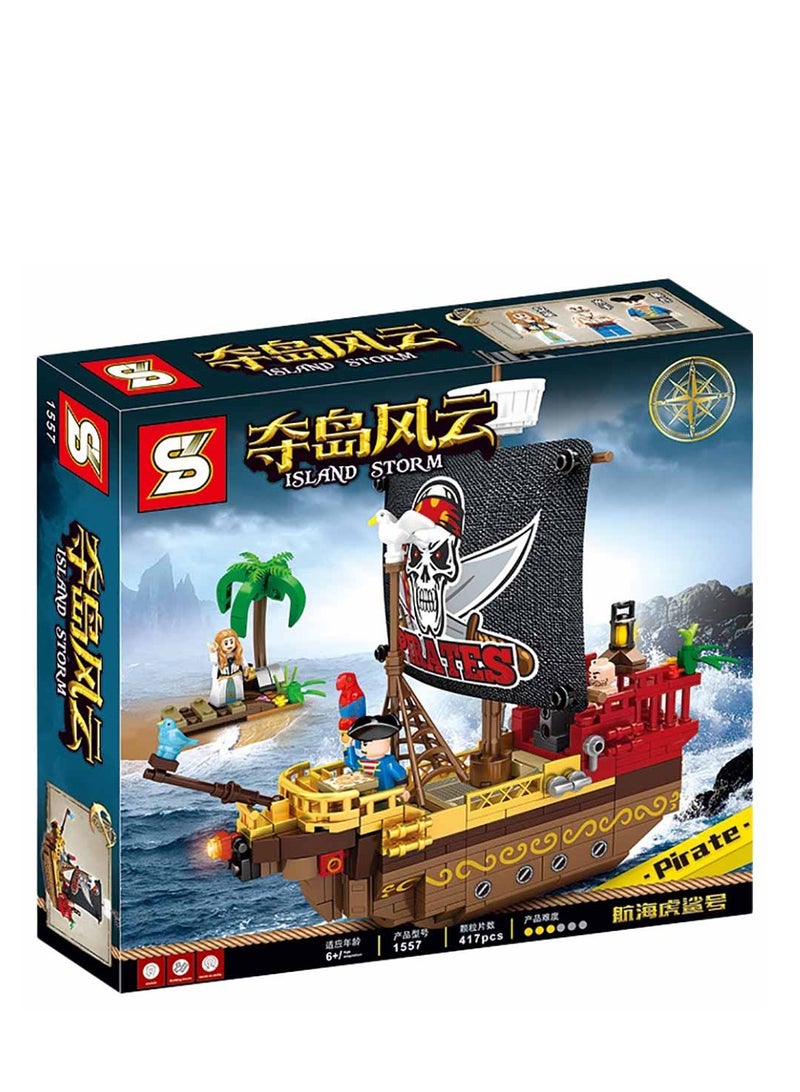 Sembo 1557 - Tiger shark hunt building blocks - 417 pcs