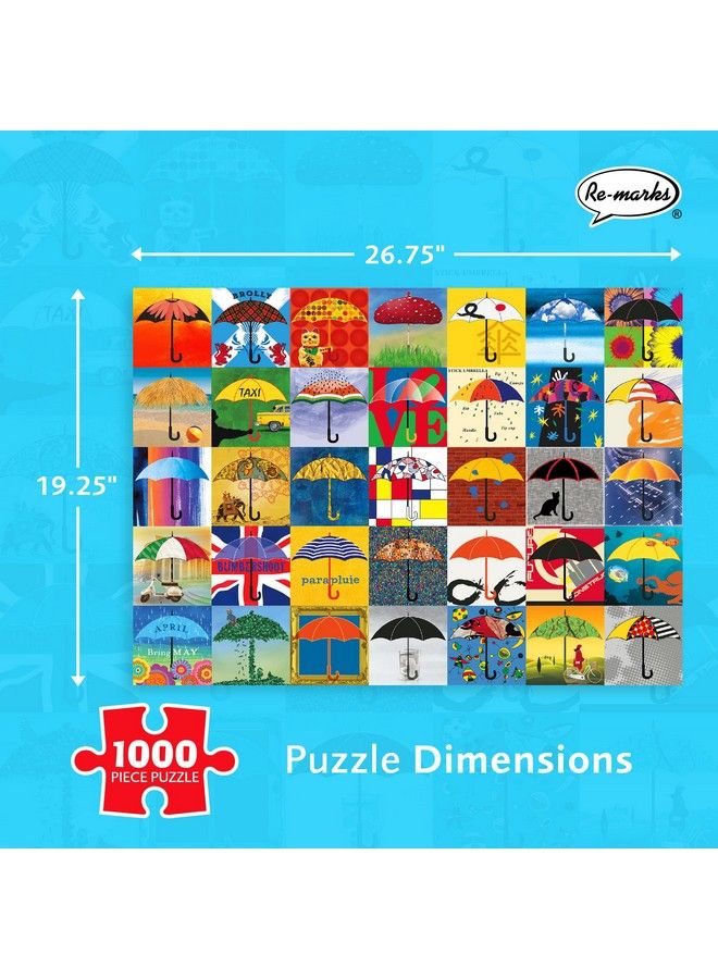 Re-Marks Rainy Day Collage Puzzle 1000 Piece Puzzle For All Ages - Image 4