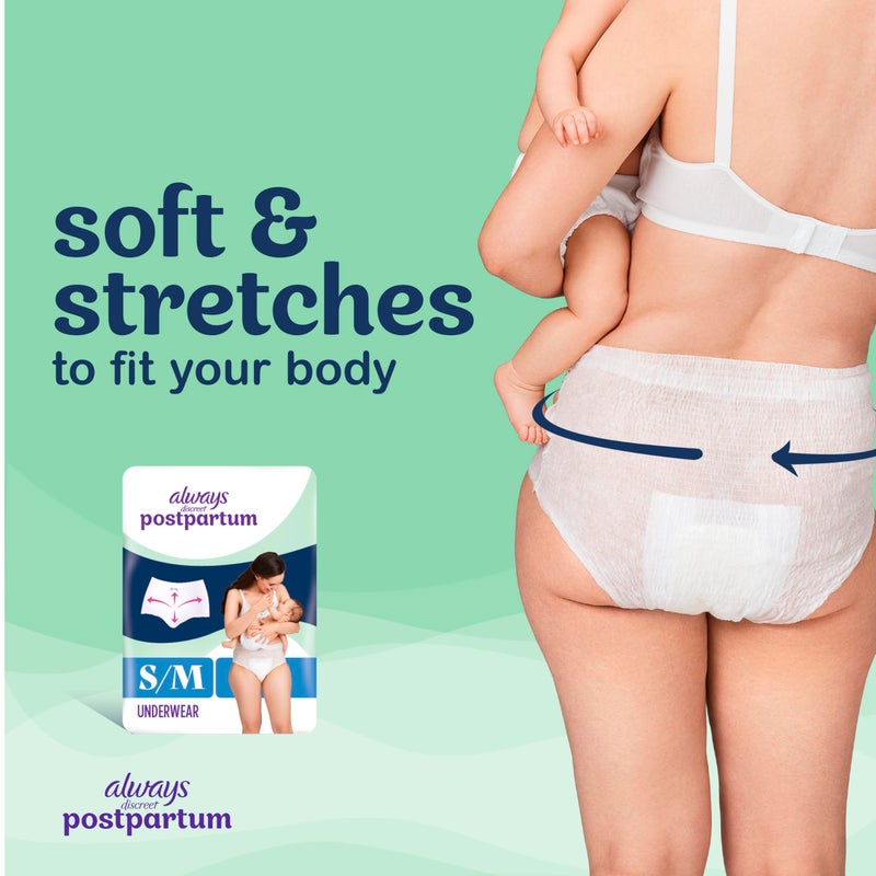 Always Discreet Post-partum UW XL, 14ct. - Image 3