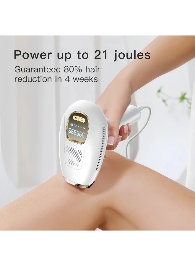 BLOOMING TIME Laser Hair Removal Device, At-Home Permanent Hair Remover with Ice Cooling for Painless & Private Use, Salon Results for Full Body (Face Legs Bikini), Salon Results at Home - Image 5