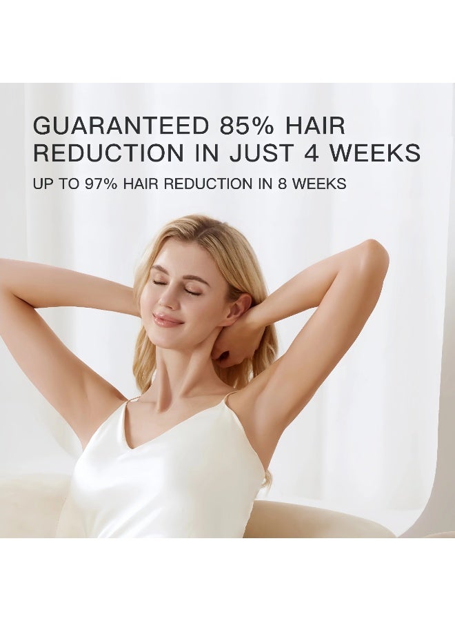 BLOOMING TIME Laser Hair Removal Device, At-Home Permanent Hair Remover with Ice Cooling for Painless & Private Use, Salon Results for Full Body (Face Legs Bikini), Salon Results at Home - Image 2
