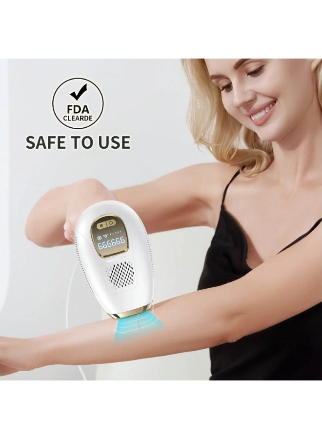 BLOOMING TIME Laser Hair Removal Device, At-Home Permanent Hair Remover with Ice Cooling for Painless & Private Use, Salon Results for Full Body (Face Legs Bikini), Salon Results at Home - Image 3