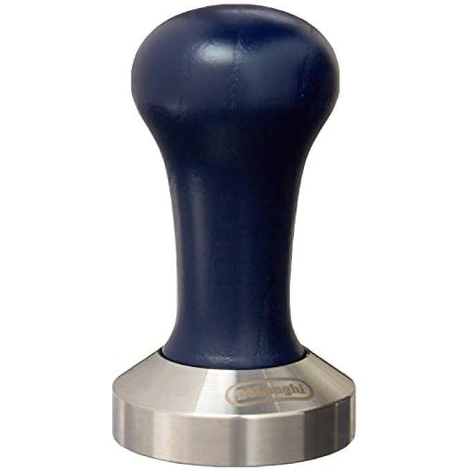 De'Longhi Coffee Tamper  Calibrated Stainless Steel Base With Natural Wood Handle 51Mm Diameter Ergonomic Grip Perfect Pressure For Espresso Suitable For Pump Espresso Machines Blue Dlsc058 - Image 1