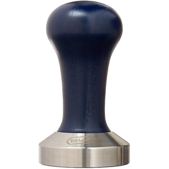 De'Longhi Coffee Tamper  Calibrated Stainless Steel Base With Natural Wood Handle 51Mm Diameter Ergonomic Grip Perfect Pressure For Espresso Suitable For Pump Espresso Machines Blue Dlsc058 - Image 2