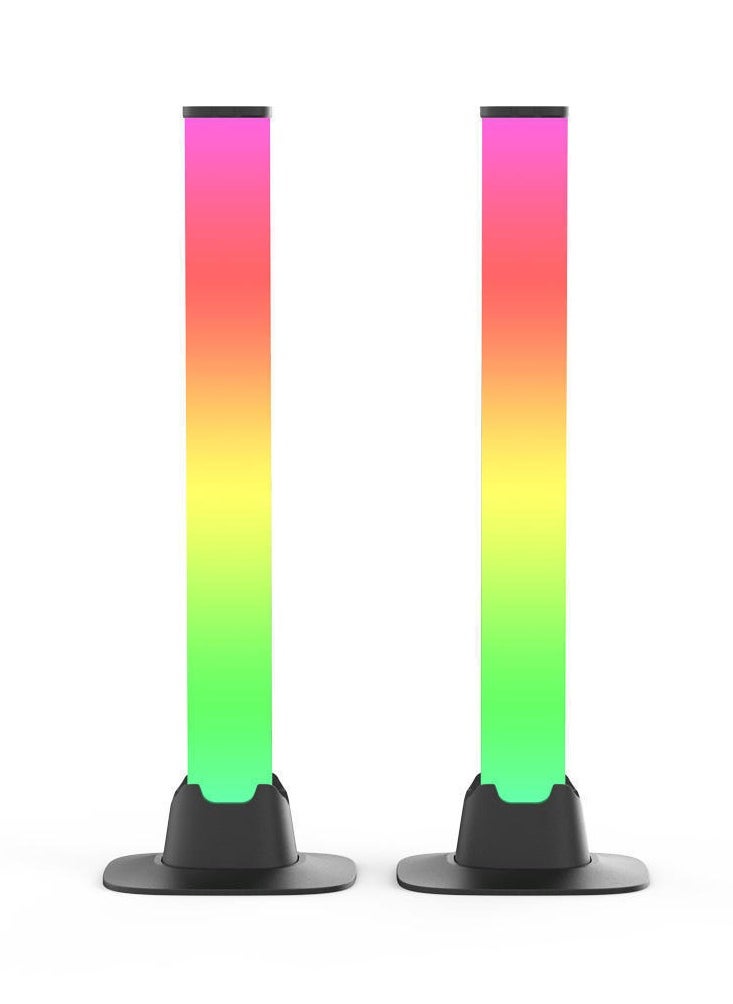 Beauenty Smart LED Light Bars, RGB Flow Light Bar, Gaming Lights, Ambient Lighting with 20 Scene Modes and Music Sync Modes,Bluetooth Color Light Bar for Gaming Setup, Entertainment, PC, TV, Room Decor [2 Pcs ]  - Image 1