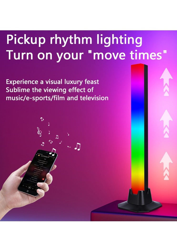 Beauenty Smart LED Light Bars, RGB Flow Light Bar, Gaming Lights, Ambient Lighting with 20 Scene Modes and Music Sync Modes,Bluetooth Color Light Bar for Gaming Setup, Entertainment, PC, TV, Room Decor [2 Pcs ]  - Image 5