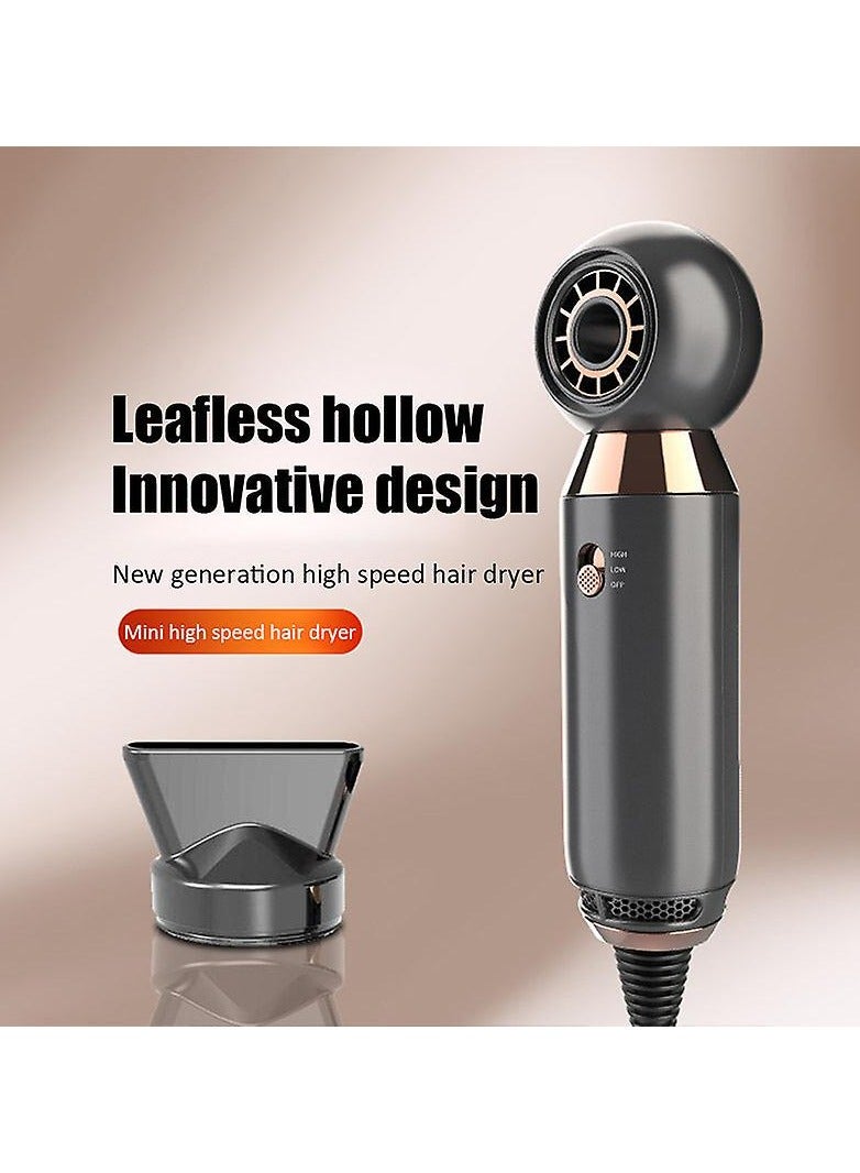 عام مجفف شعر احترافي 800 واط مجفف شعر 2 درجة حرارة مجفف شعر صغير وهادئ لتسريحات الشعر للنساء والرجال - Image 2