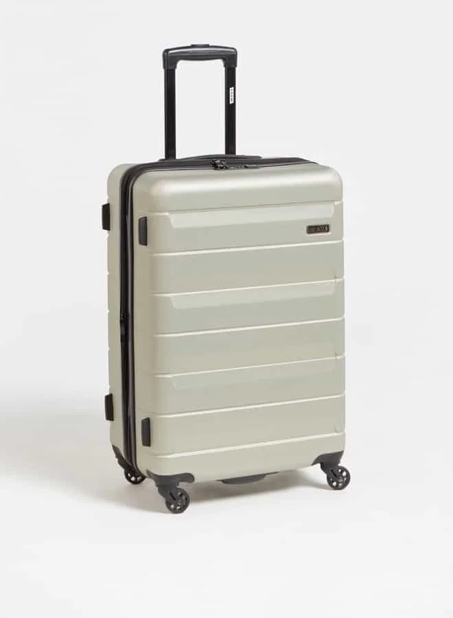 Wave Textured Hardcase Luggage Trolley Bag with Retractable Handle - Set of 3