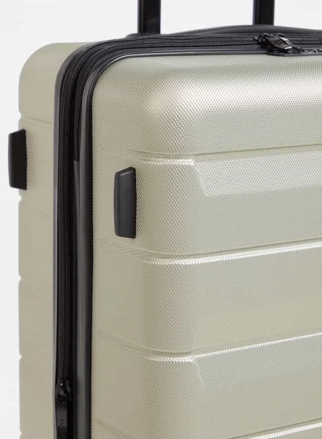 Wave Textured Hardcase Luggage Trolley Bag with Retractable Handle - Set of 3