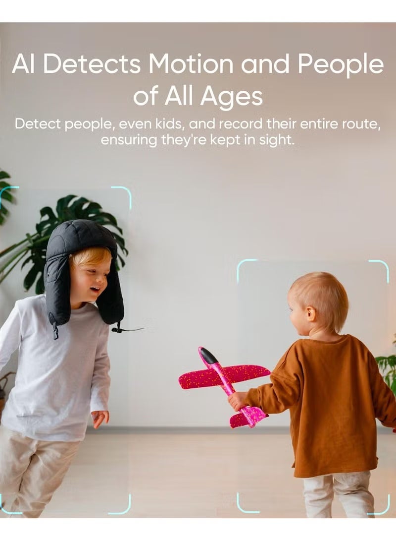 eufy Security Indoor Cam C210 1080p Resolution Security Camera Indoor with 360° Pan and Tilt, Plug-In Home Security Camera with Wi-Fi, Human/Motion AI, No Monthly Fee - Image 3