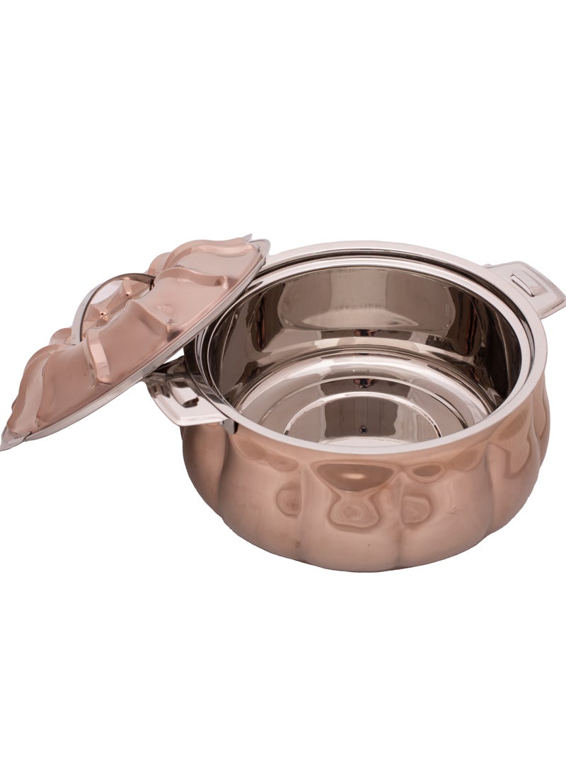 ZOLTEN - Stainless Steel Capsicum Hotpot 1.5 Liters Rose Gold Colour - Image 1