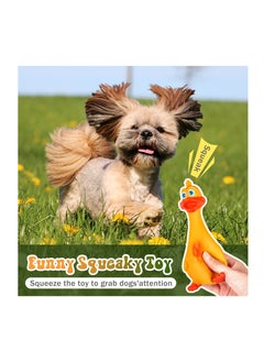 Excefore 7 Inch Squeaky Latex Dog Toys Standing Stick Soft Rubber Dog Chew Toy Animal Puppy Fetch Interactive Play Toy Assorted Animal Pet Toys for Small Medium Large Dogs Assorted Color(Set of 9)  - Image 4