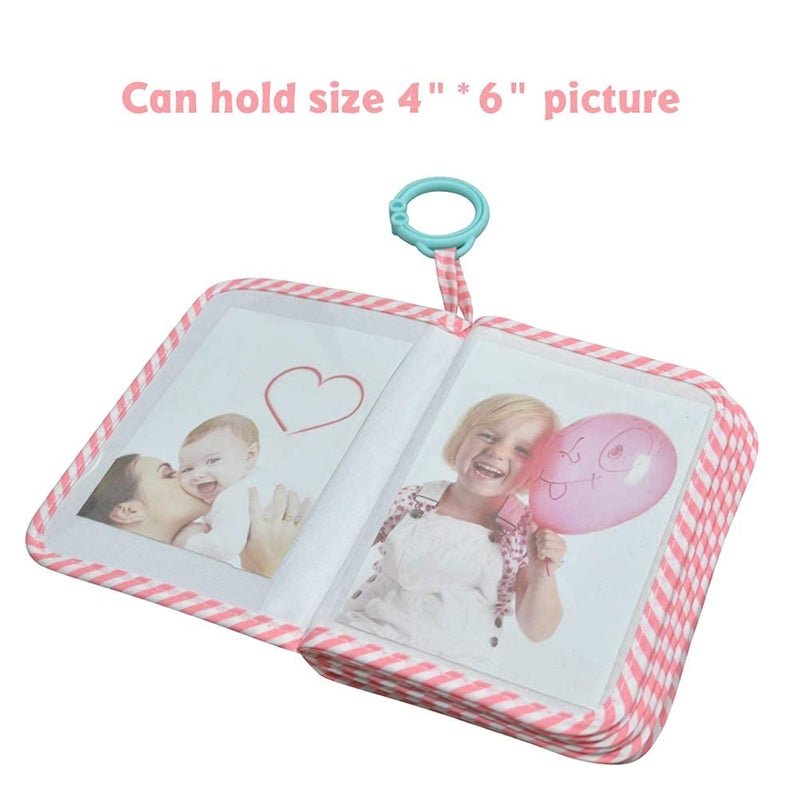 Amzoya Baby's My First Family Album,baby photo album 4×6 Soft Cloth Photo Book,Baby Cloth Album with Photo Pockets, for Newborn Toddler & Kids - Image 3