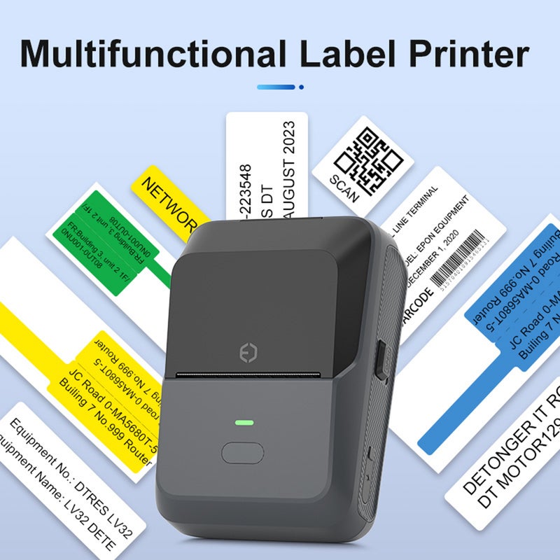 P2 Label Maker Machine 57mm Pocket Thermal Sticker Printer for Organizing Adhesive Tag DIY Date Journal Study Stickers 20-50mm label Width Support Wireless BT Connect Compatible with iOS Android for - Image 4