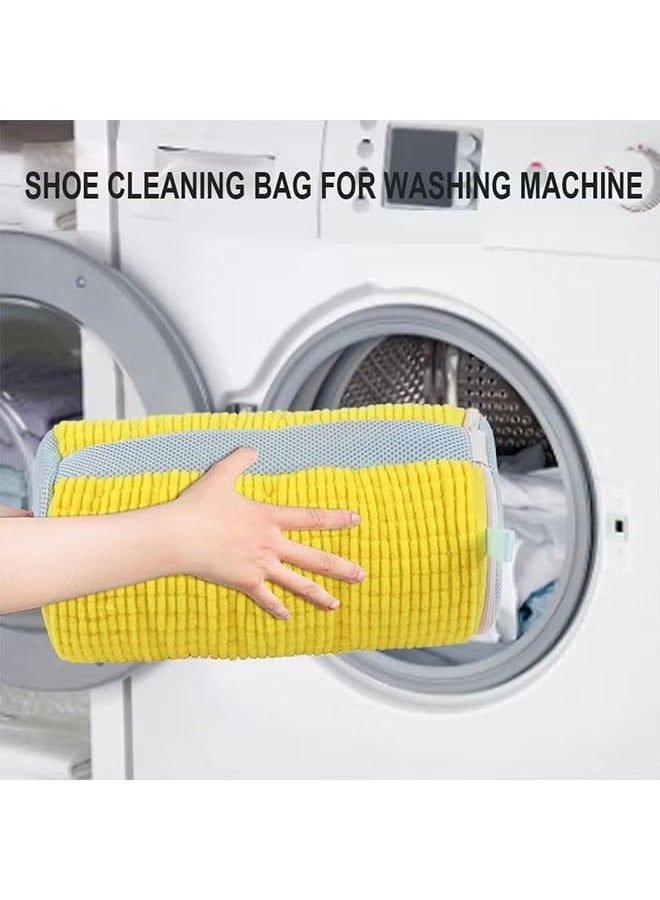 حقيبة تنظيف الأحذية قطعتين من حقيبة تنظيف الأحذية للغسالة حقيبة غسيل للأحذية حقيبة غسيل أحذية قابلة لإعادة الاستخدام لجميع أنواع الأحذية وأحجامها - Image 1