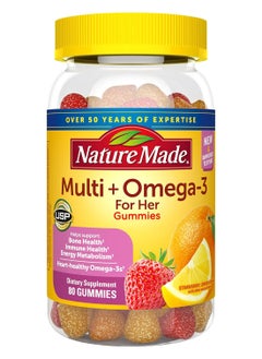 Nature Made Women'S Multivitamin + Omega3 Gummies 80 Count For Daily Nutritional Supportâ€ Packaging May Vary  - Image 1