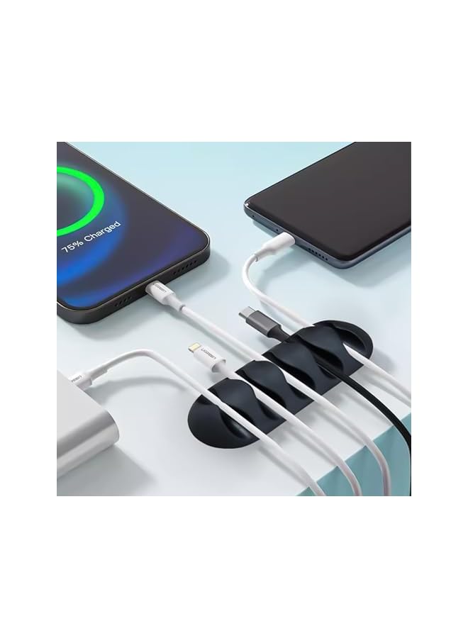 Green Tiger 16Pack Cable Clips Black, Self Adhesive Cord Holder, Ideal Cable Management Cord Organizer Wire Keeper for Desk, Nightstand, Phone Charger, Computer, Home, Office, Car - Image 5