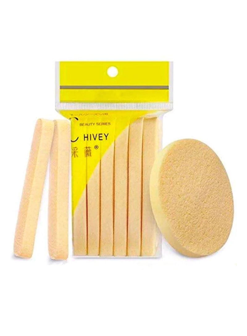 هايفي عصا إسفنجية مضغوطة للوجه للاستعمال مرة واحدة، 12 قطعة - Image 2