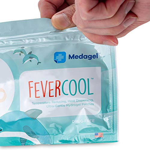 Medagel FeverCool Patches - Cooling Patches for Fever, Migraine & Headache Relief | Made in The USA | Cool Temperature | Mess & Odor Free | Adults & Kids 2+ | 4 Packs (16 x Patches) - Image 5