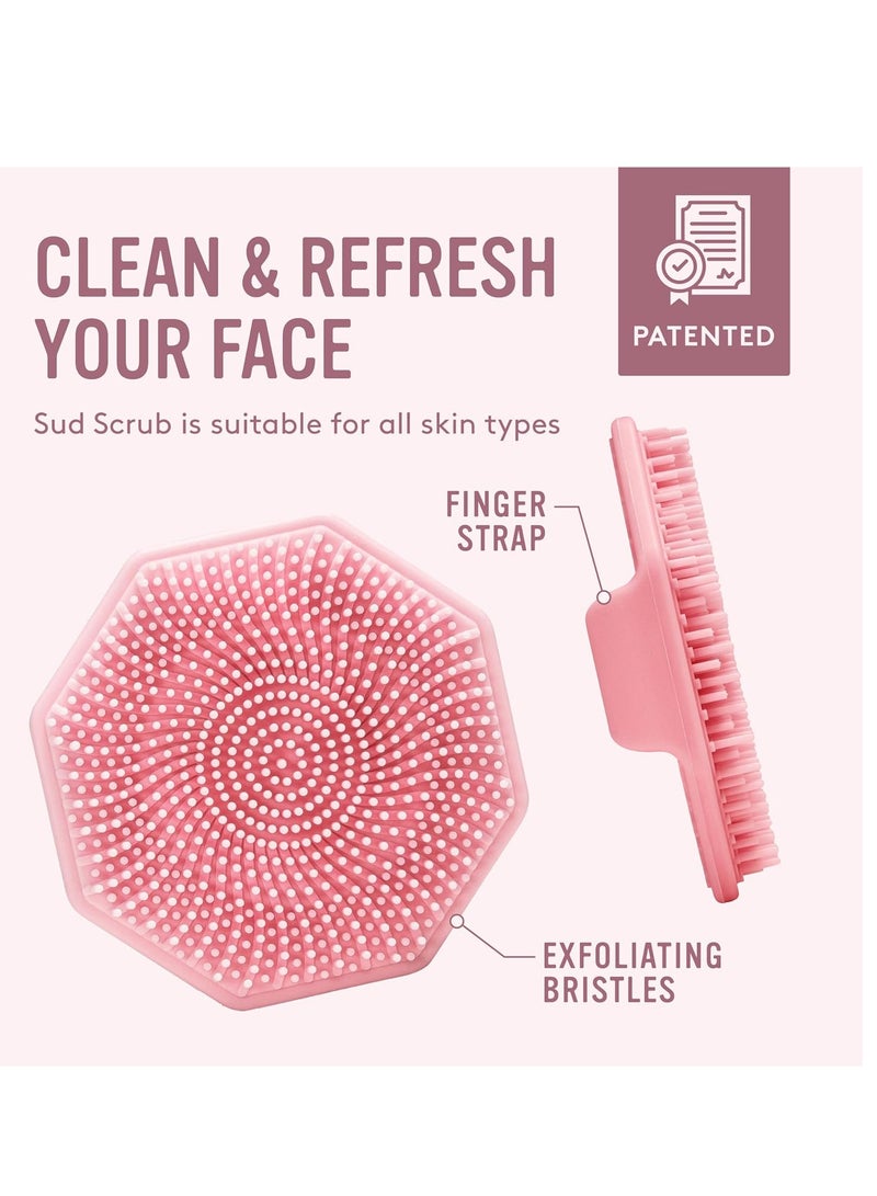 مضادات الميكروبات سيليكون الوجه المجهر، 1 حزمة، تقشير الوجه لطيف للبشرة الحساسة، فرشاة تنظيف الوجه صديقة للبيئة، تقشير الوجه فرشاة للرجال والنساء (الوردي) - Image 5