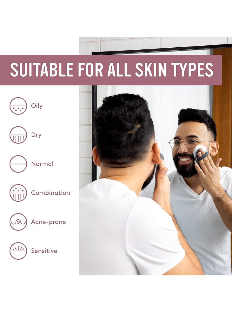 مضادات الميكروبات سيليكون الوجه المجهر، 1 حزمة، تقشير الوجه لطيف للبشرة الحساسة، فرشاة تنظيف الوجه صديقة للبيئة، تقشير الوجه فرشاة للرجال والنساء (الوردي) - Image 4