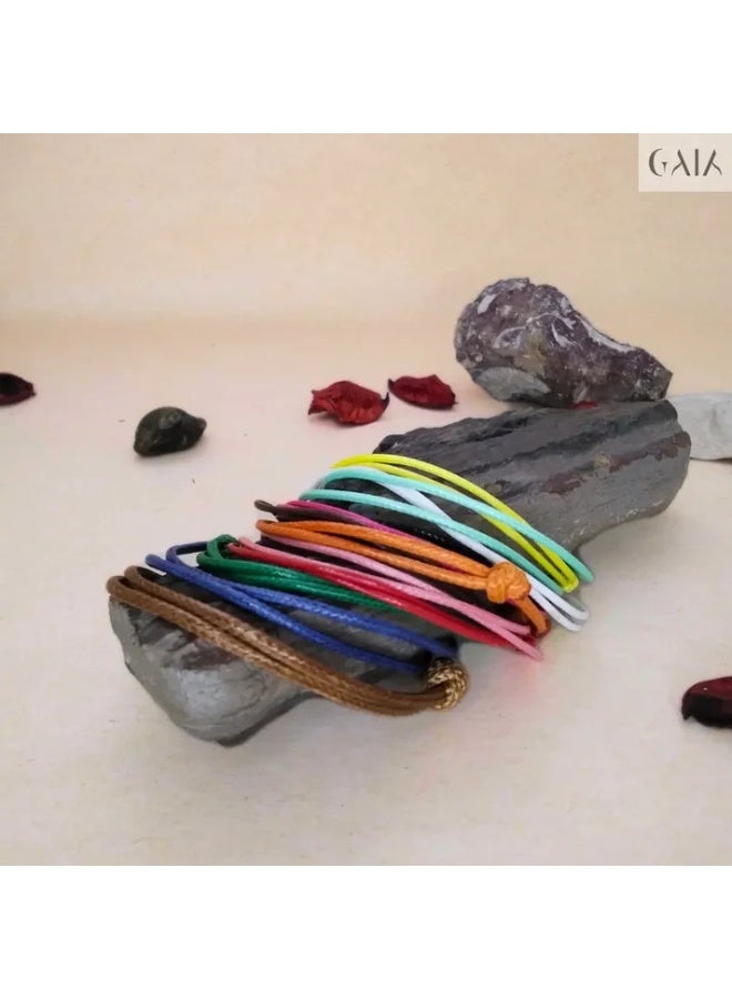 غايا جايا سوار خيط الهمس أبيض مصنوع يدويا - Image 2