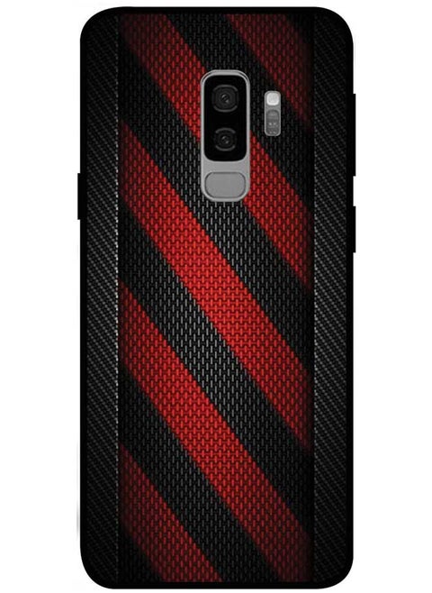 Protective Case Cover For Samsung Galaxy S9 Plus Smart Series Printed Protective Case Cover for Samsung Galaxy S9 Plus Red & Black Pattern