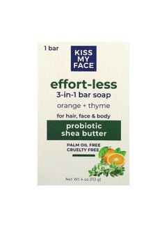 Effort Less 3 in 1 Bar Soap Orange  Thyme 1 Bar 4 oz 113 g - pzsku/ZCD9F66B4358BA6CDBF94Z/45/_/1706793877/30b325bd-04df-463a-b049-2b48b6fdcc28