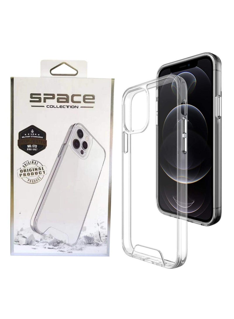 سبيس حافظة ايفون  14 بلس شفاف, مقاوم للخدش والاصفرار، حماية من السقوط - Image 1