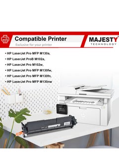 ماجيستي خرطوشة حبر 17A CF217A متوافقه مع طابعة اتش بي ليزر جيت LaserJet Pro M102 M102a M102w M130 M130a M130fn M130fw M130nw M132 M132a M132fn M132fp M132fw M132nw M132sfnw M132snw ( اسود )  - Image 3