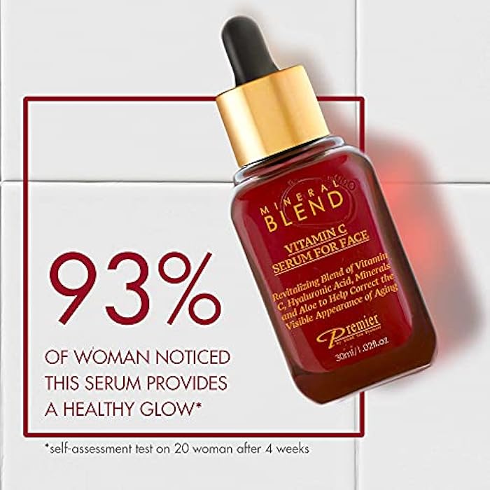 Premier Vitamin C Serum for Face with Hyaluronic Acid & Rose Hips oil - Natural & Organic Anti Aging facial serum, Mineral Blend by Premier Dead Sea 1.02 Fl Oz - Image 5