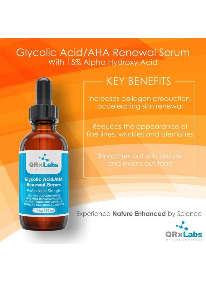 Glycolic Acid/Aha 15% Renewal Serum For Face Intensive Brightening Smoothing Exfoliant For Night Or Day Fine Lines Dark Spots And Wrinkles Treatment 1 Fl Oz Bottle - pzsku/ZCD9F9EFF6DC48317E818Z/45/_/1719231207/04dd9b44-0e05-4086-8381-ddec5b23bd73