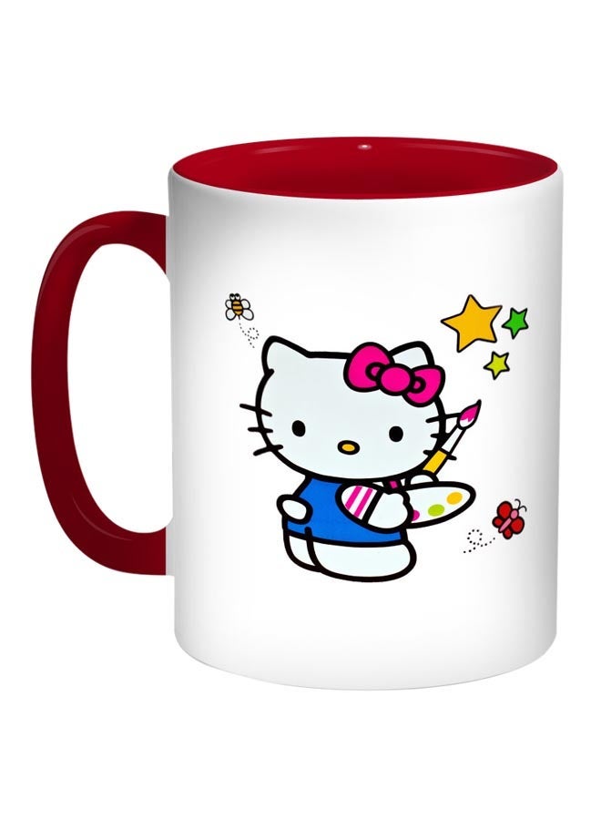 RYN Hello Kitty Printed Coffee Mug Red/White/Blue 11ounce