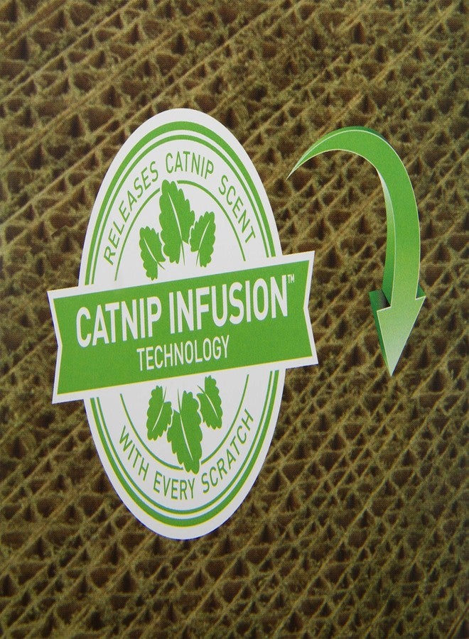 Petlinks Scratcher's Choice Curl Corrugated Cat Scratcher, Catnip Infusion Technology - Brown, Large - Image 4
