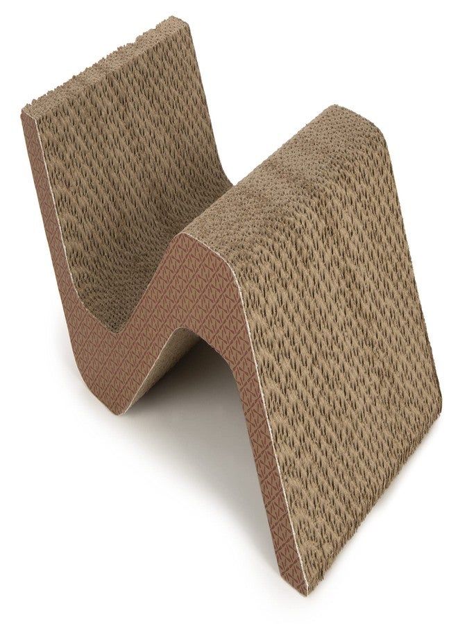 Petlinks Scratcher's Choice Curl Corrugated Cat Scratcher, Catnip Infusion Technology - Brown, Large - Image 5