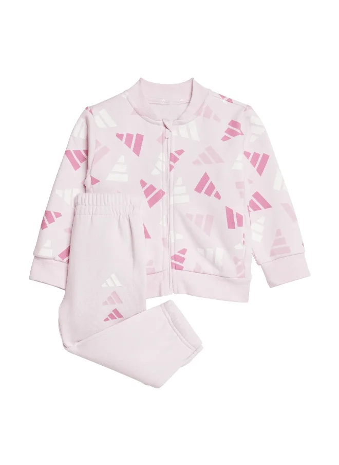 اديداس adidas seasonal essentials logo celebration fleece unisex tracksuit
