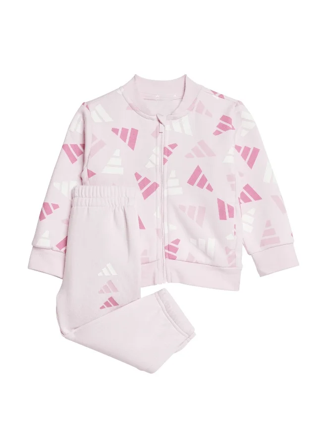 اديداس adidas seasonal essentials logo celebration fleece unisex tracksuit