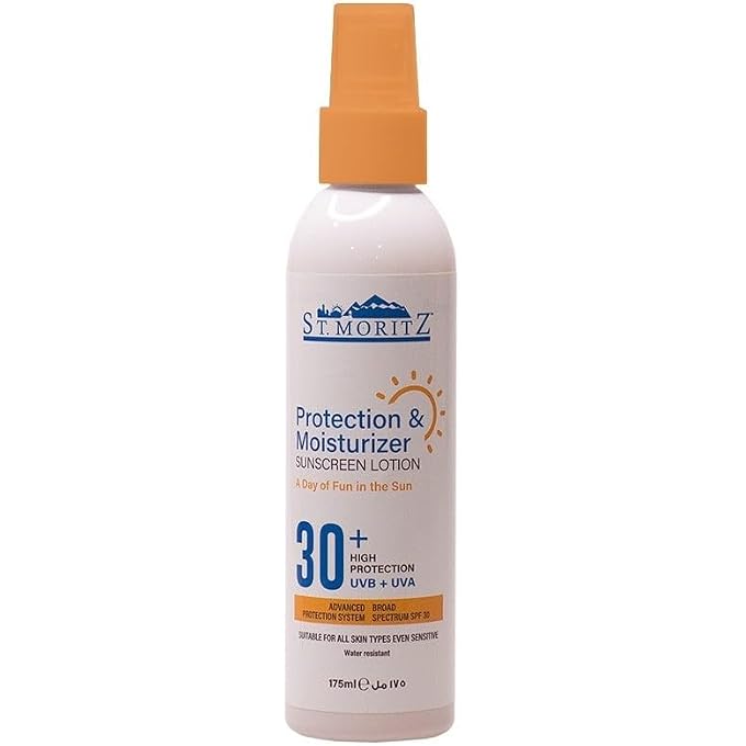 ST MORITZ Protection and Moisturizer SPF 30+ Sunscreen Lotion 175ml - Image 1