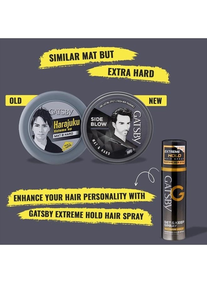 GATSBY Gatsby Hair Styling Wax Matt & Hard 75g Grey  - Image 5