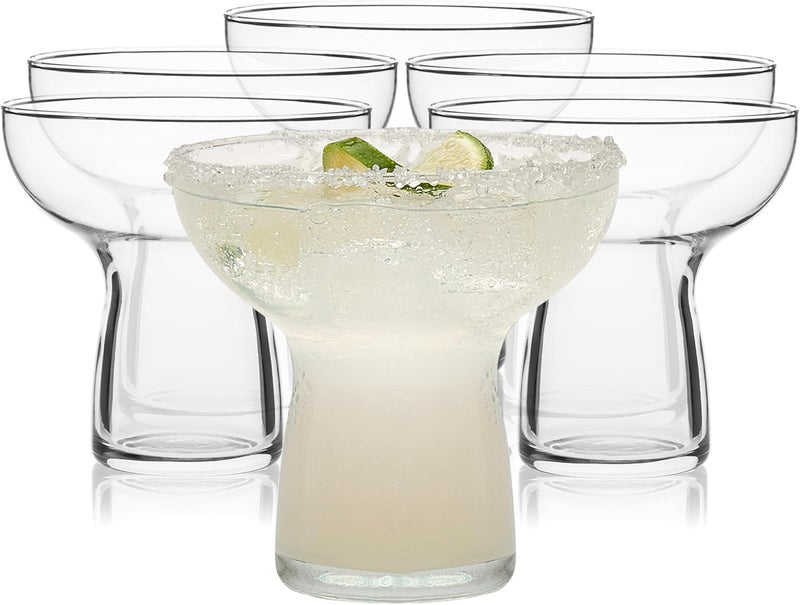 LIBBEY Stemless Margarita Glasses Set of 6, 10.25 ounces Classic Margarita Glasses Lightweight, Fancy Glassware Set for Celebrations - Image 1