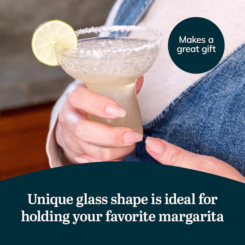 LIBBEY Stemless Margarita Glasses Set of 6, 10.25 ounces Classic Margarita Glasses Lightweight, Fancy Glassware Set for Celebrations - Image 5