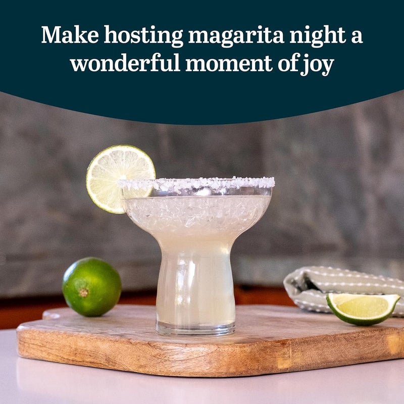 LIBBEY Stemless Margarita Glasses Set of 6, 10.25 ounces Classic Margarita Glasses Lightweight, Fancy Glassware Set for Celebrations - Image 2