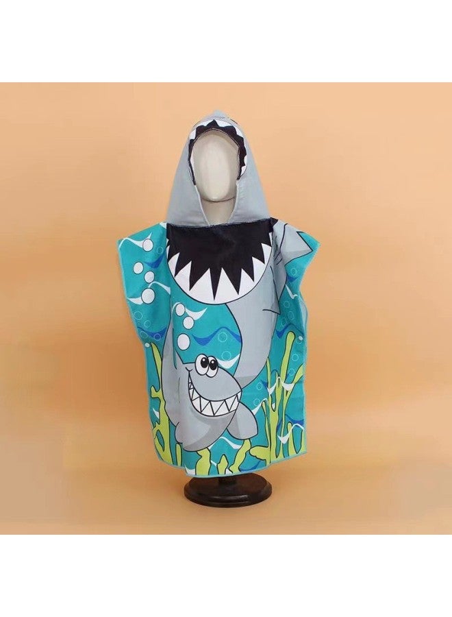 SHARP Children's Bath Towel Cape Cute Cartoon Print Soft Thickened Quick-drying Wearable Beach Towel - Image 1