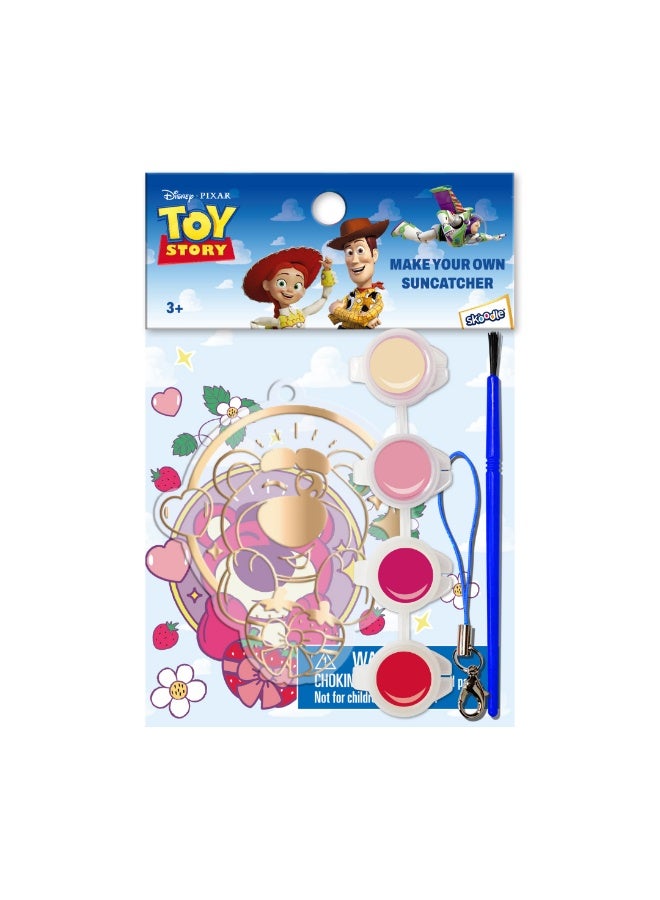 Disney Toy Story Lotso-2 Make Your Own Suncatcher | Painting Kit | Art & Craft For Kids | Fun Staycation Activity | Age 3+ - Image 1