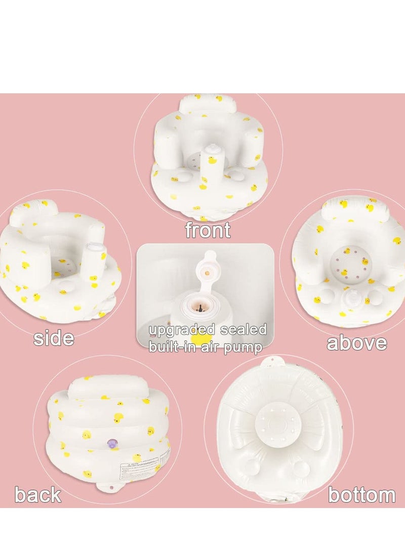 Inflatable Baby Seat, Baby Floor Seats for Babies 3-36 Months, Sit Up Chair with Built-in Air Pump, Portable Infants Back Support Seater, Sit Me Up Seat for Home, Travel - Image 5