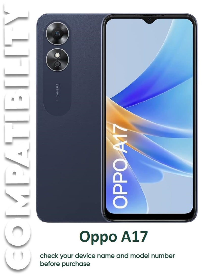2 Pieces Antistatic ESD Dustproof Premium Quality High Definition Tempered Glass Screen Protector Designed For Oppo A17